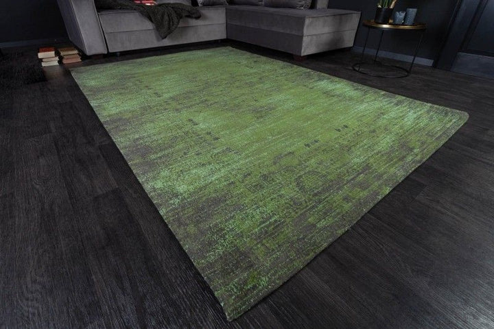 Tapis élégant en coton POP ART 240x160cm motif oriental vert émeraude - 39983