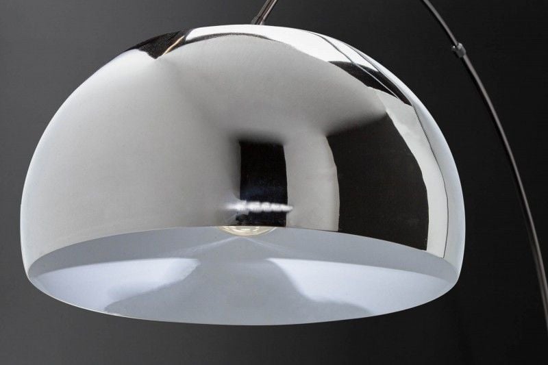 Lampe arc extensible LOUNGE DEAL 170-210cm lampadaire avec socle en marbre chromé - 21067