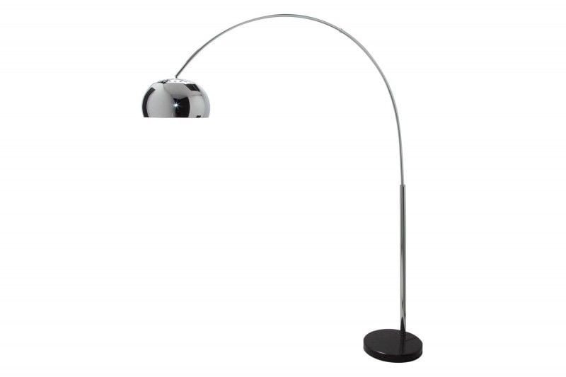 Lampe arc extensible LOUNGE DEAL 170-210cm lampadaire avec socle en marbre chromé - 21067