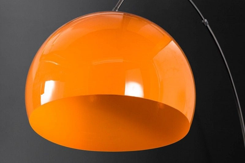 Lampe arc extensible LOUNGE DEAL 175-205cm lampadaire avec socle en marbre orange - 20747