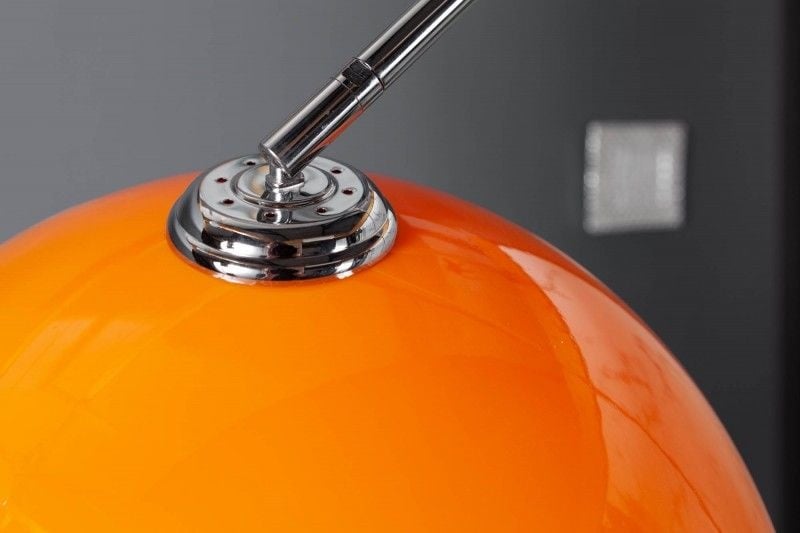 Lampe arc extensible LOUNGE DEAL 175-205cm lampadaire avec socle en marbre orange - 20747