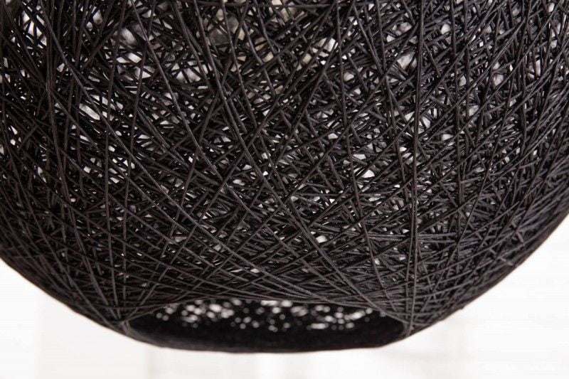 Lampadaire filigrane COCOONING 220cm lampe boule noire - 40686
