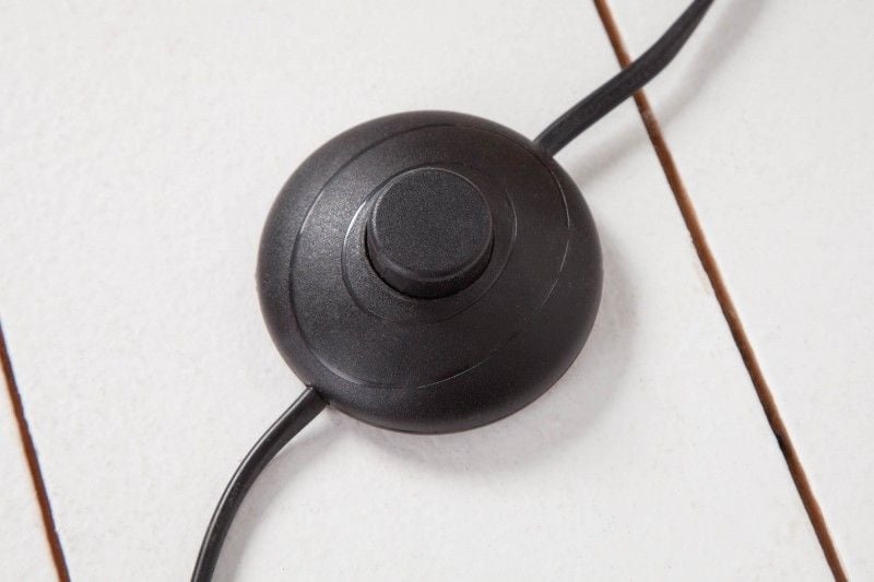 Lampadaire filigrane COCOONING 220cm lampe boule noire - 40686