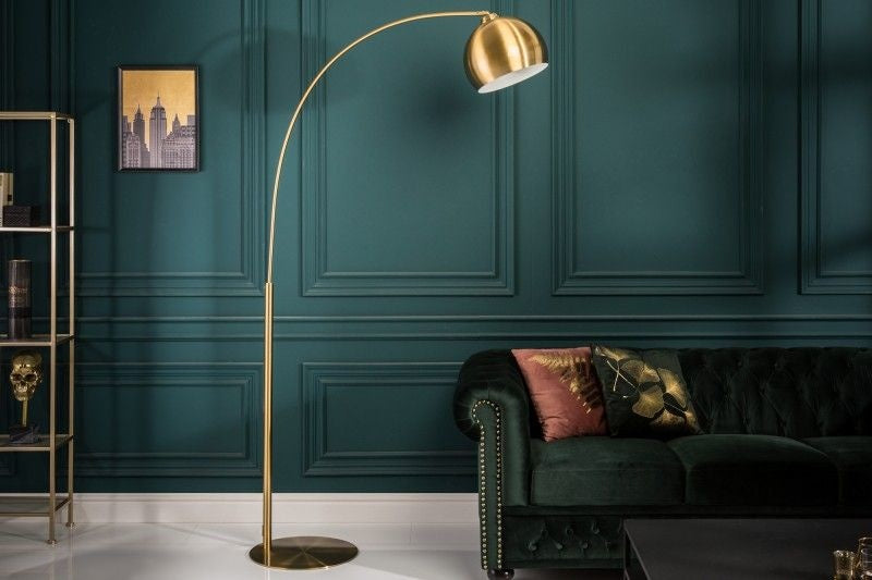 Lampe arc élégante LOUNGE DEAL Lampadaire doré 205cm - 40771