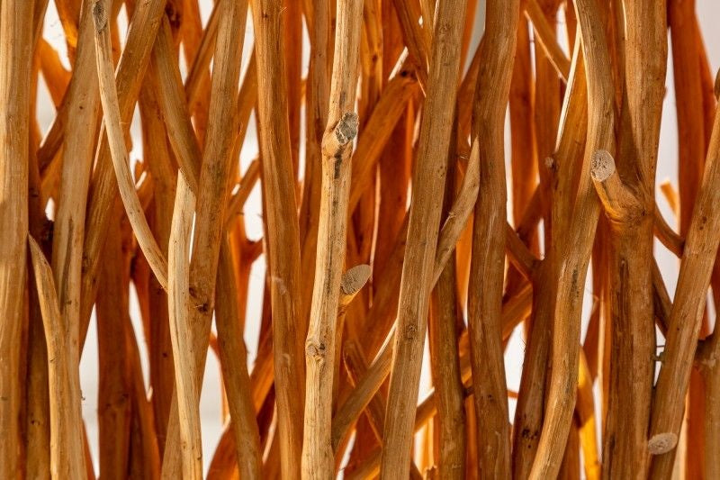 Lampadaire fait main NATURAL PARAVENT 180cm longane cloison en bois - 40505