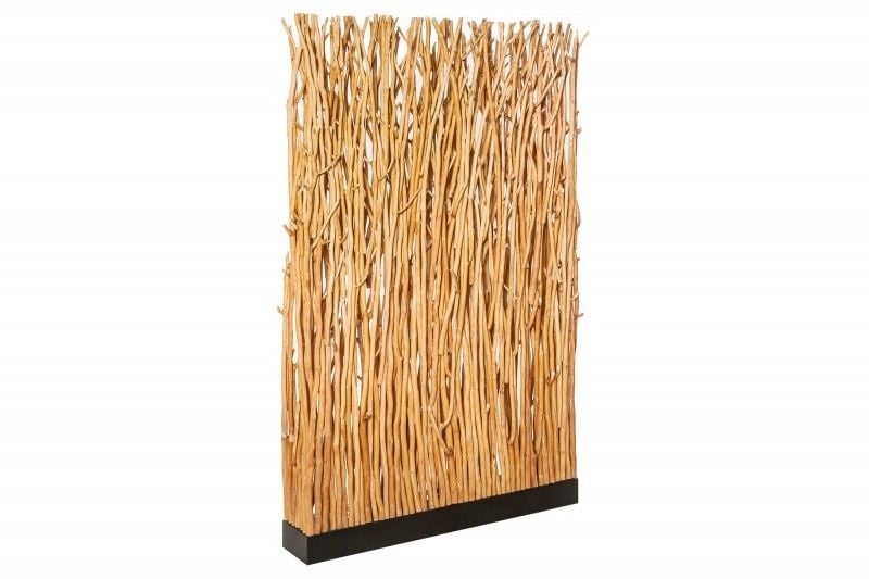 Lampadaire fait main NATURAL PARAVENT 180cm longane cloison en bois - 40505