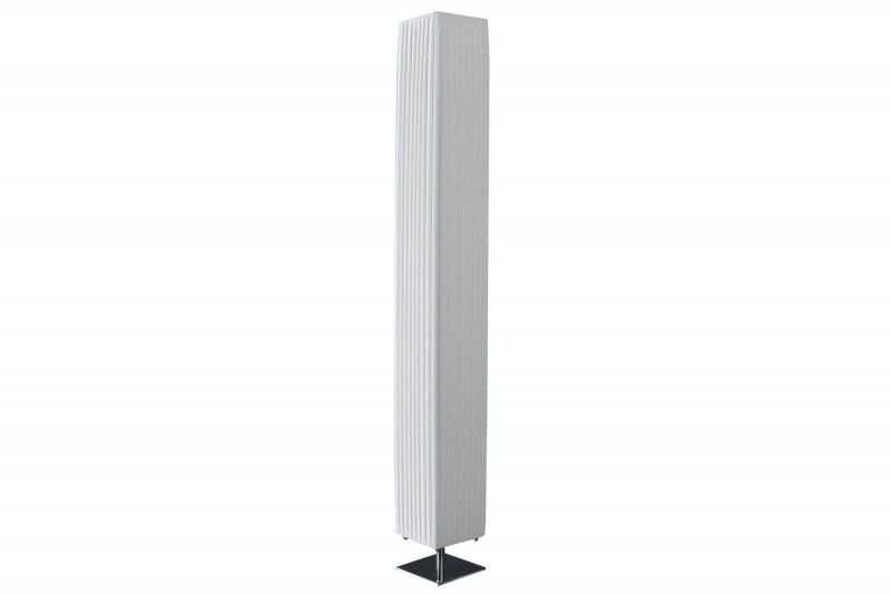 Lampadaire design moderne PARIS 160cm abat-jour plissé blanc - 8159