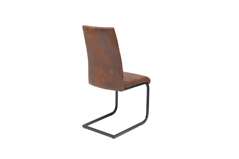 chaise cantilever industrielle APARTMENT marron antique avec structure en métal - 39377