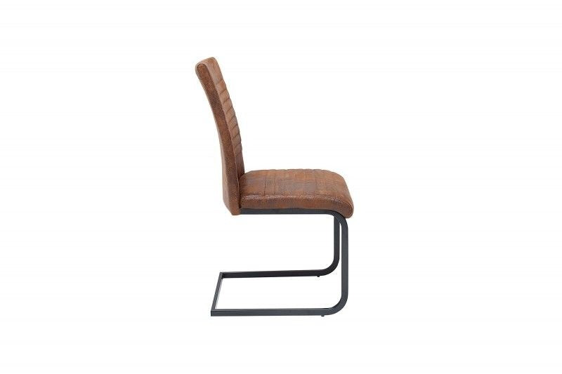 chaise cantilever industrielle APARTMENT marron antique avec structure en métal - 39377
