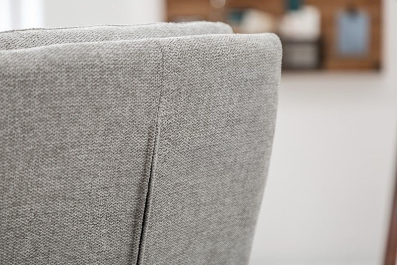 Chaise cantilever moderne COMFORT vintage gris clair avec structure en métal noir - 40462