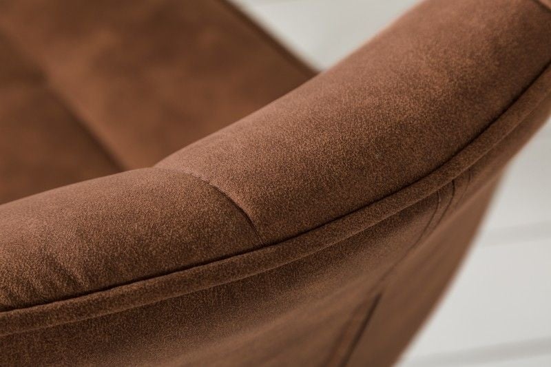 Chaise cantilever design MIAMI structure métal marron clair noir mat - 39855