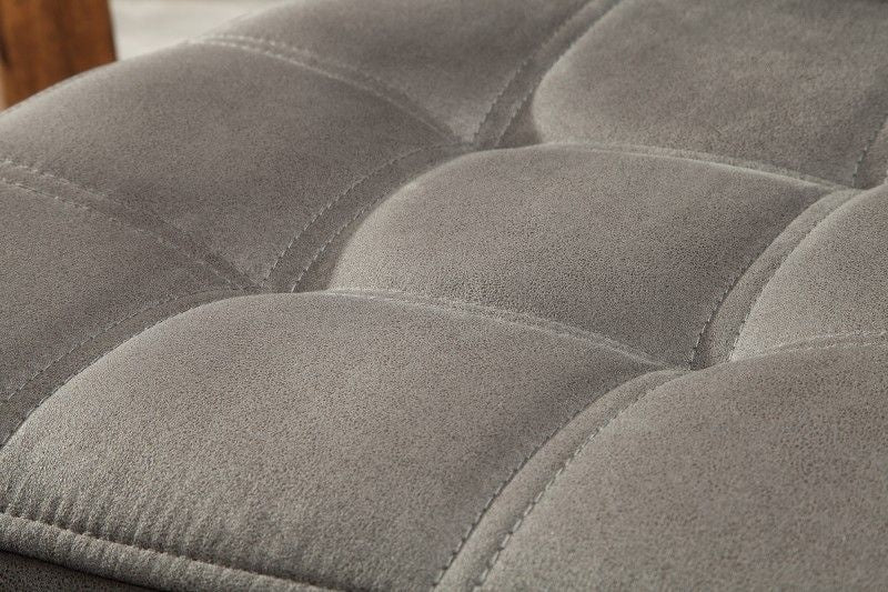 chaise cantilever industrielle MODENA gris vintage avec coutures décoratives - 38616