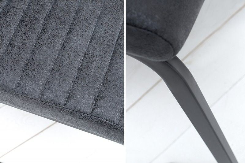 chaise cantilever industrielle APARTMENT gris antique avec structure en métal - 39378